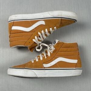 Vans SK8-Hi Men's Size 9 Mustard Yellow Casual Sneakers Desert Sun 751505